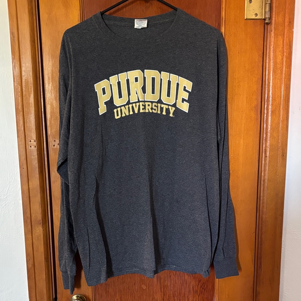 Purdue University Gray Long Sleeve Shirt